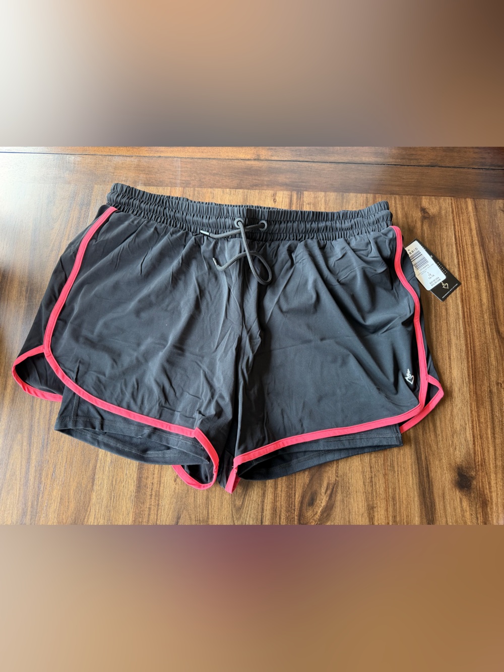 torrid Women’s Black Athletic Shorts with Pink Trim Plus Sz 1